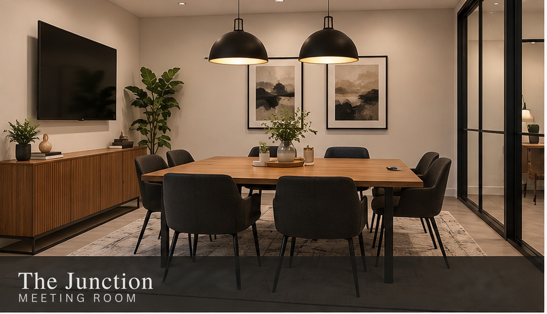 The Junction Room, a 245 SF meeting room at Switchyard Junction