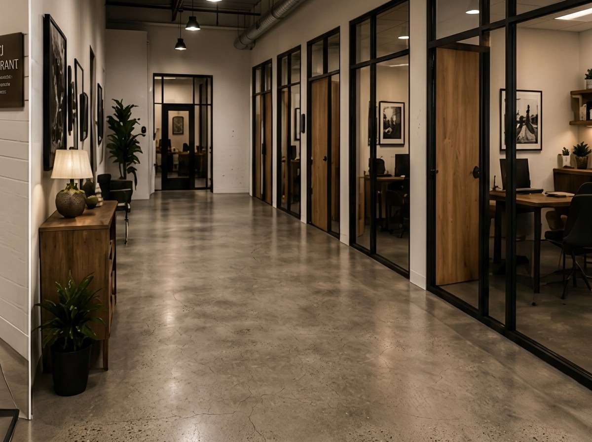 Suite 5 welcome lobby and corridor