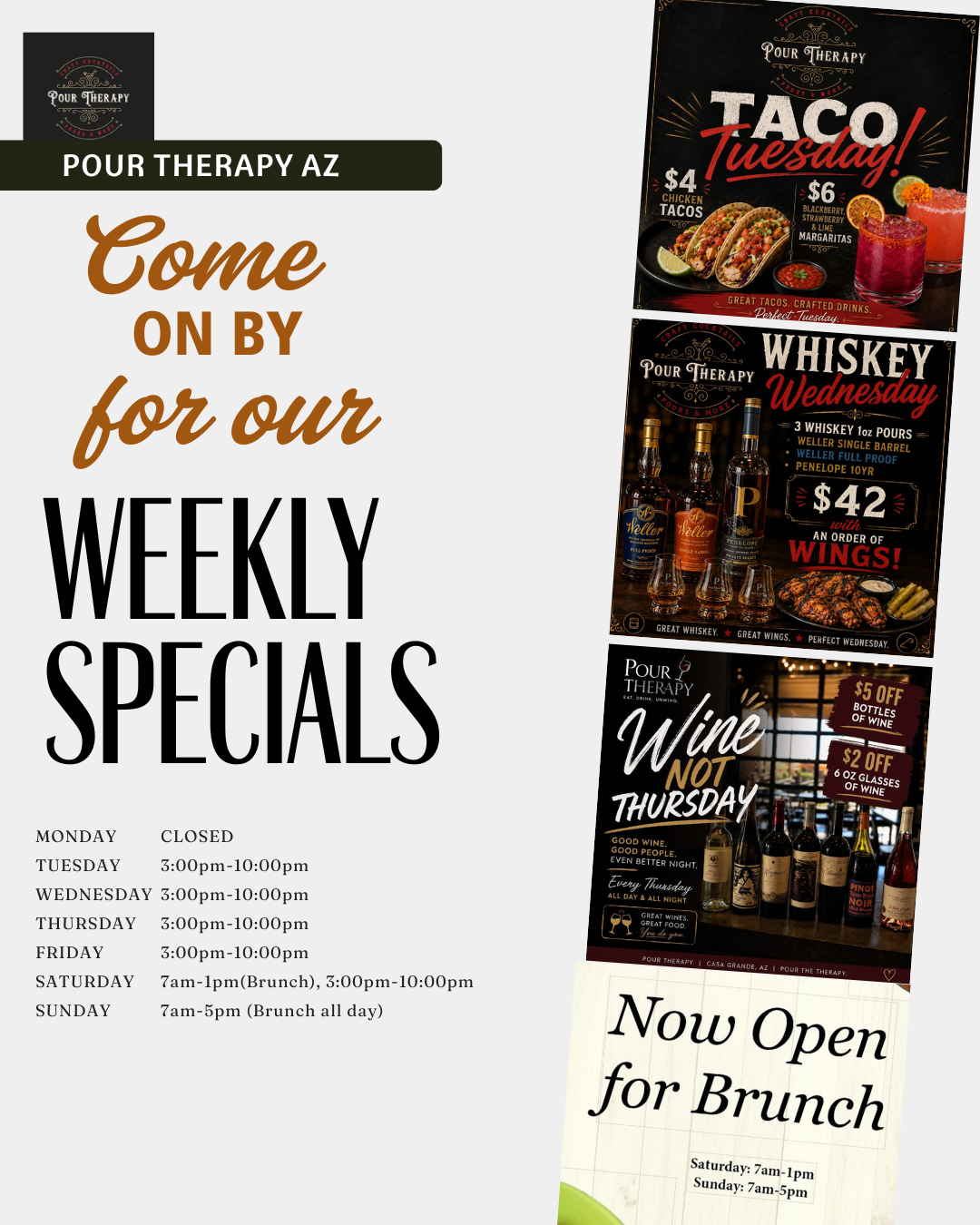 Pour Therapy AZ - Weekly Specials & Brunch